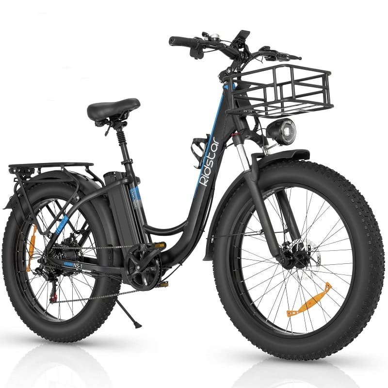 RIDSTAR MN26 26" Fat Tires Mountain Electric Bike 1500W