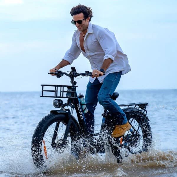 RIDSTAR MN26 26" Fat Tires Mountain Electric Bike 1500W – Image 5