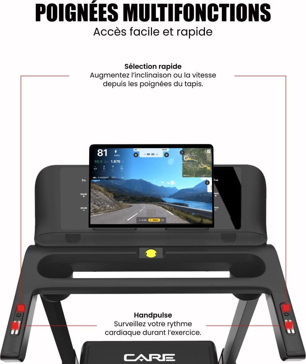 Tapis de course connecté - Care Fitness- CT-750 - KINOMAP – Image 2