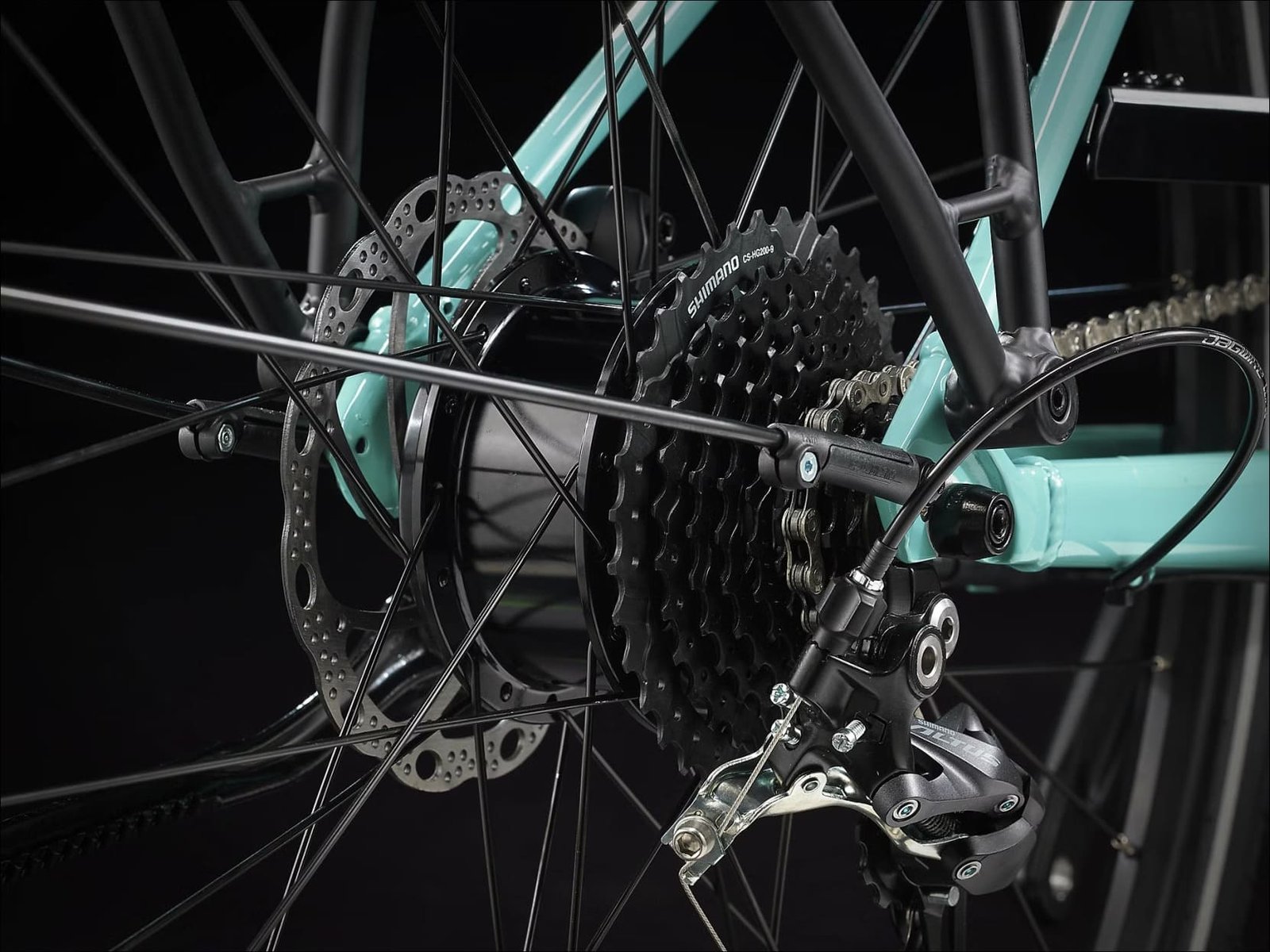 Trek FX+ 2 Shimano Altus 9V 250 Wh 700 mm Vert Sauge 2023 – Image 3