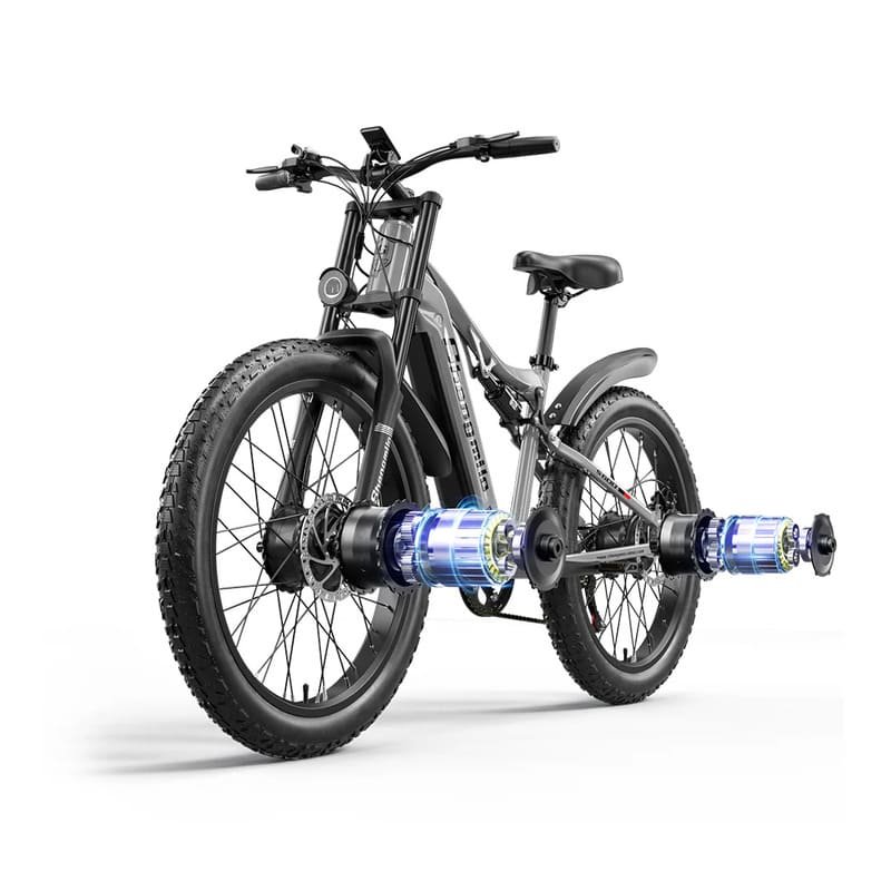 Vélo électrique à double moteur Shengmilo S600 2000W – Image 4