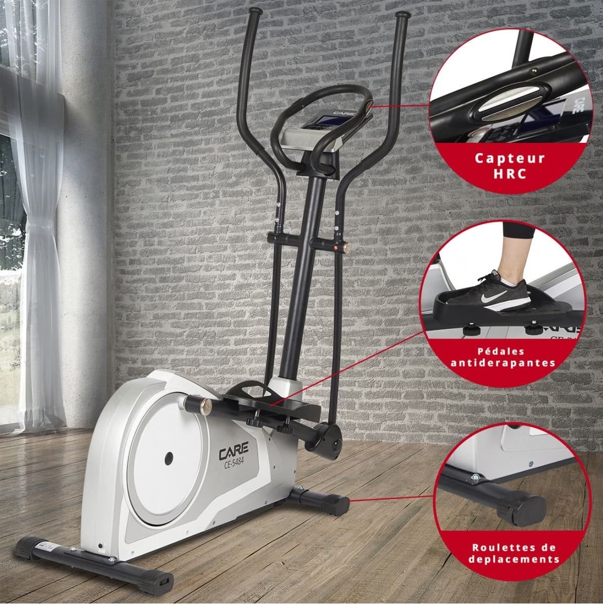 Vélo elliptique Care Fitness CE 5484 - ergomètre connecté – Image 2